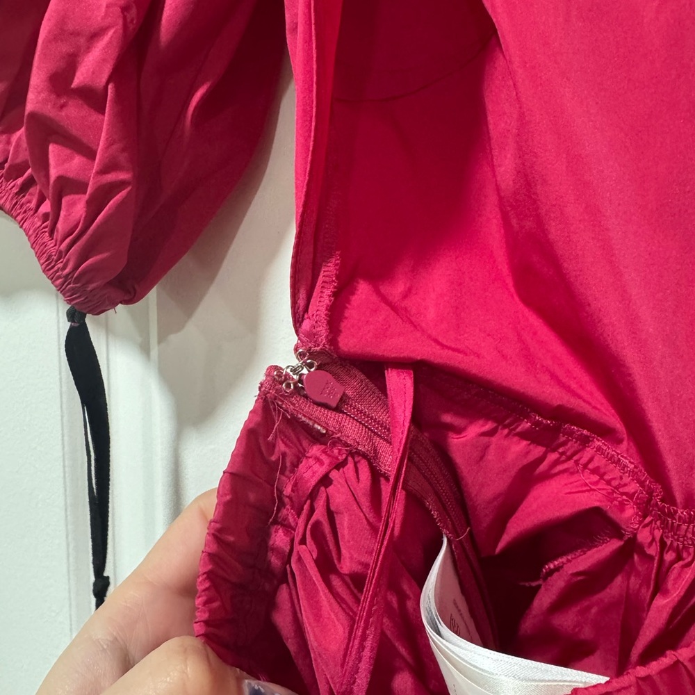 RED Valentino Ruffle-Sleeved Backless Mini Taffeta Dress Size EU 40 - US 4-6 - Picture 14 of 16